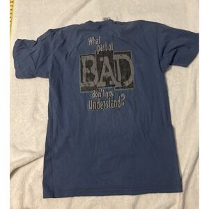 Vintage Bad Boy Club Shirt Mens Large Single Stitch  90s Y2K Made USA Faded